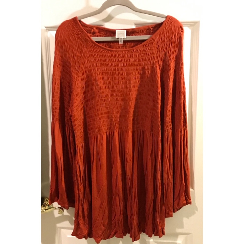 Cupio Burnt Orange Long Sleeved Dress